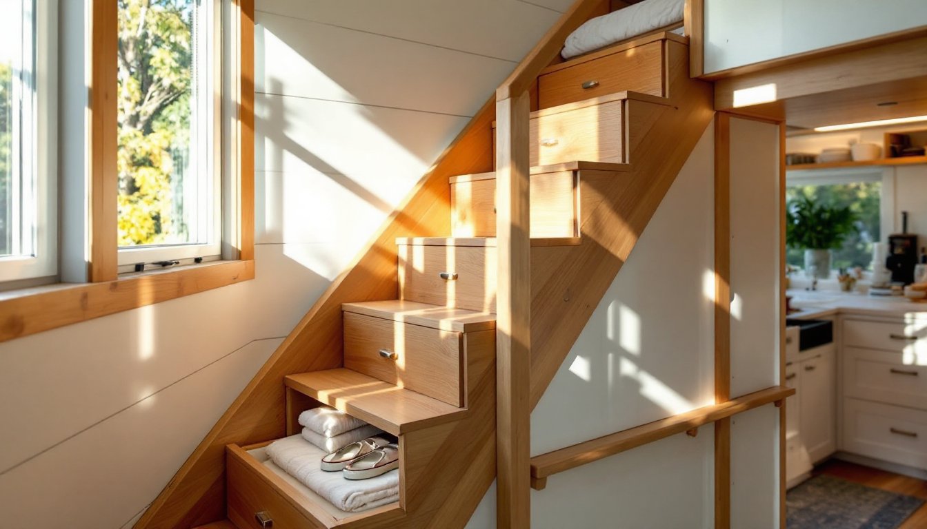 Tiny House Loft Ladder Ideas: Smart Solutions for Maximizing Vertical ...